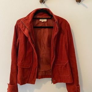 Merona, Burnt Orange Corduroy Fall Jacket